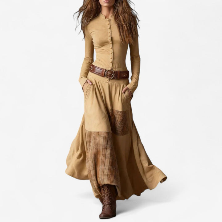 IRIS - ELEGANT TIMELESS FALL MAXI DRESS 3