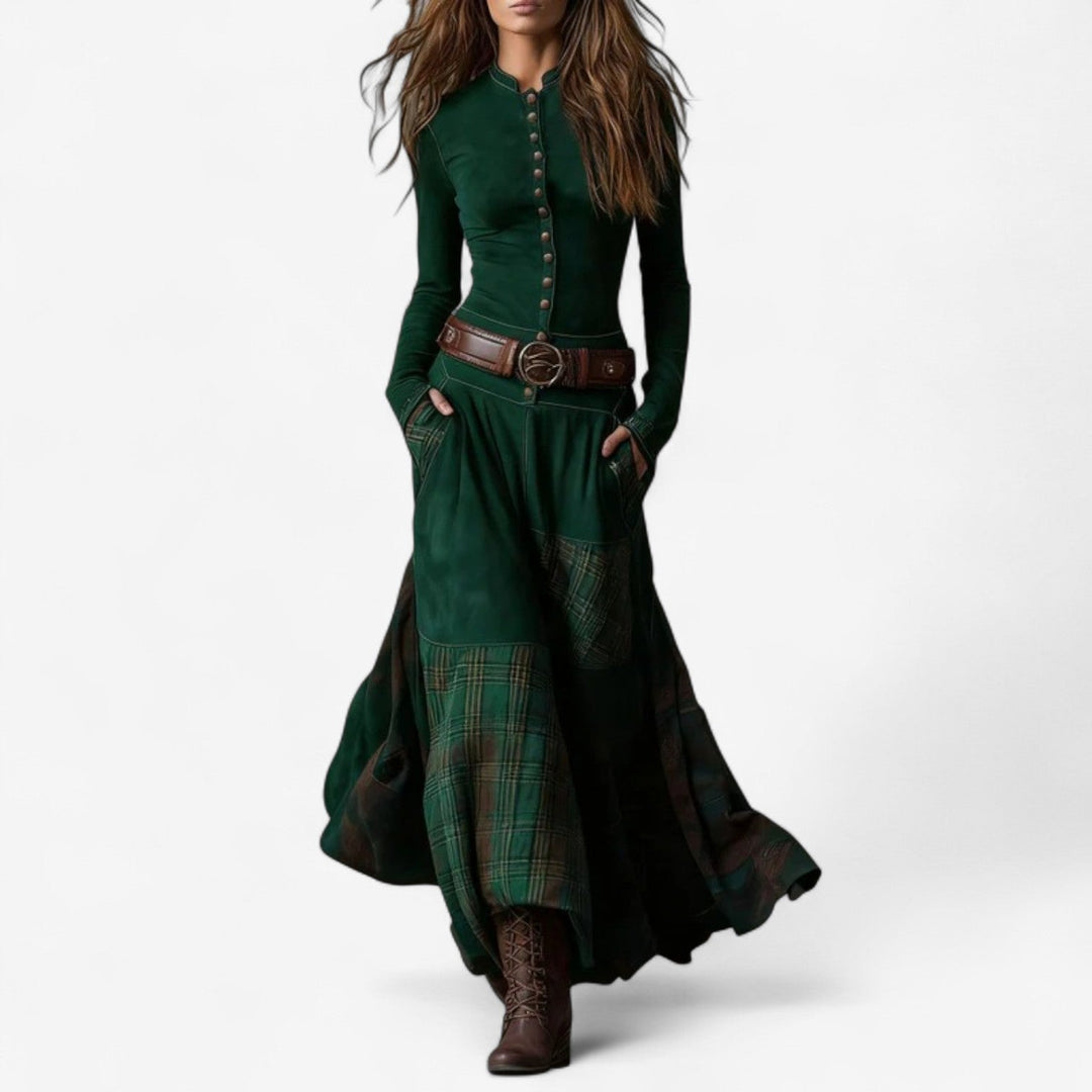 IRIS - ELEGANT TIMELESS FALL MAXI DRESS 5