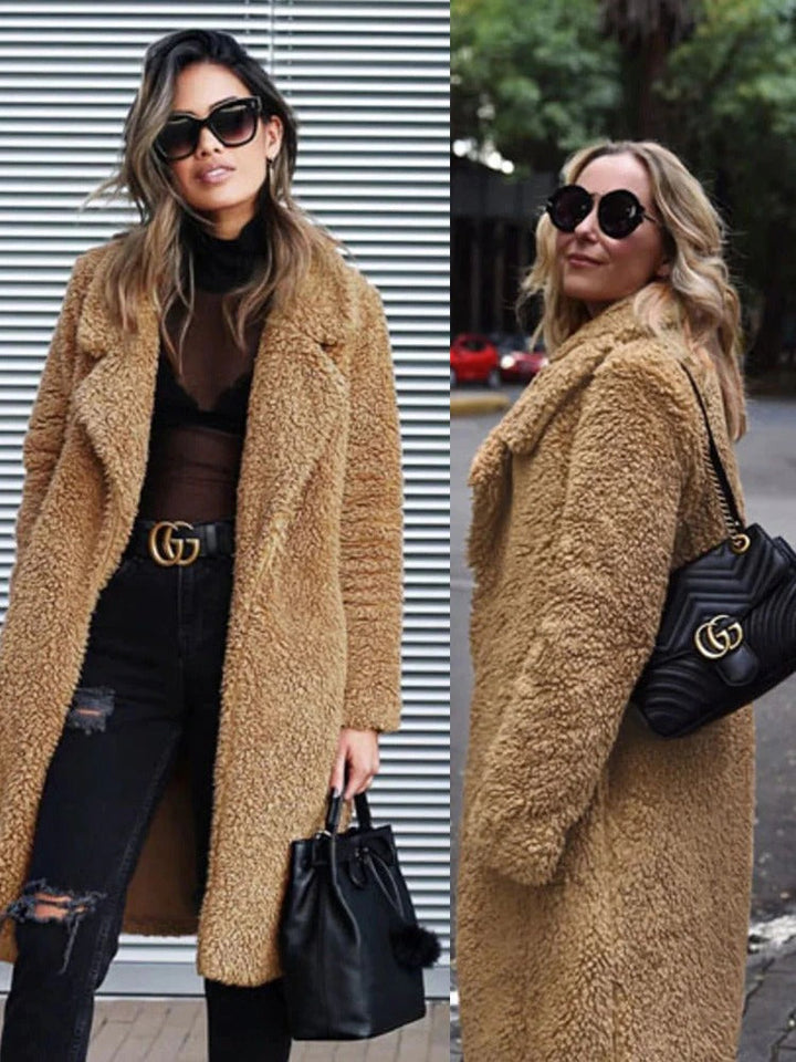Isla | Women's Long Teddy Coat Sherpa Winter Oversized 11