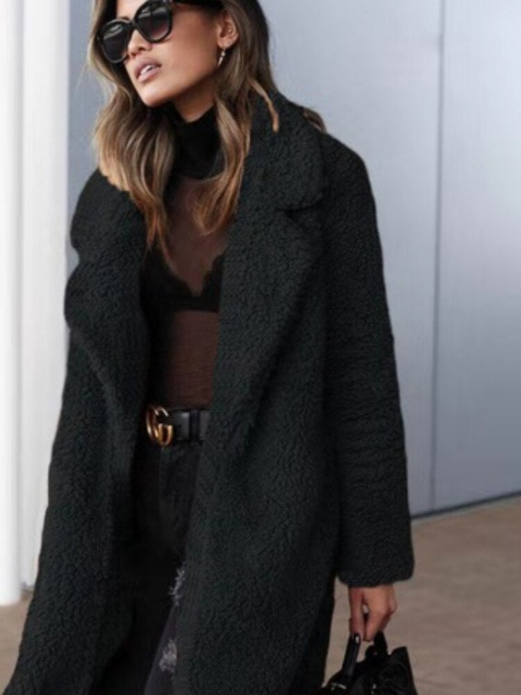 Isla | Women's Long Teddy Coat Sherpa Winter Oversized 2