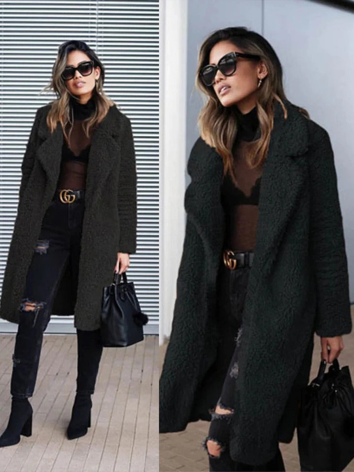 Isla | Women's Long Teddy Coat Sherpa Winter Oversized 8