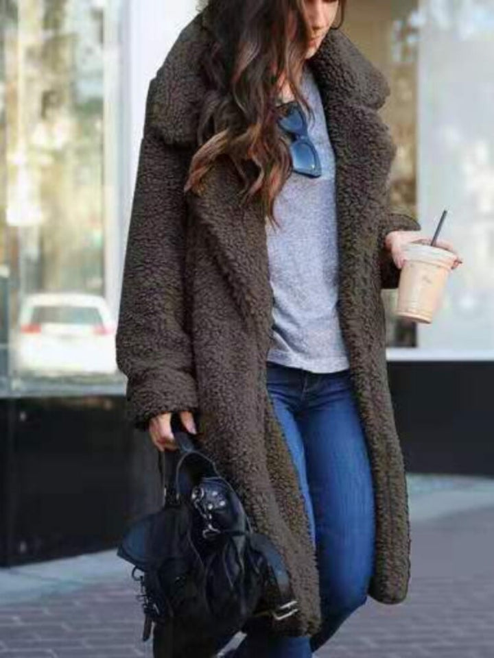 Isla | Women's Long Teddy Coat Sherpa Winter Oversized 9