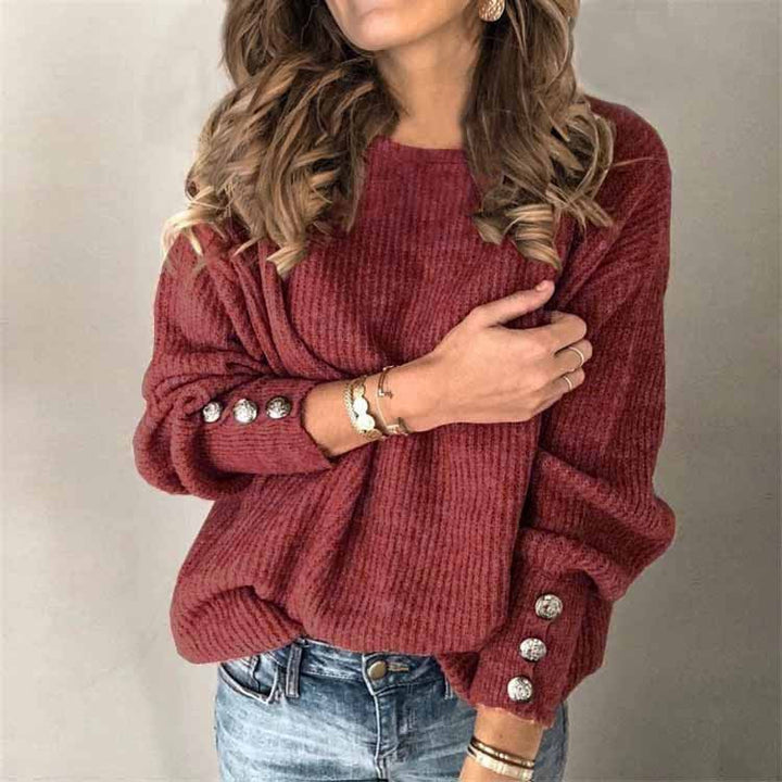 Jacoba | Women's Oversized Sweater Knit Pullover Long Sleeve 4