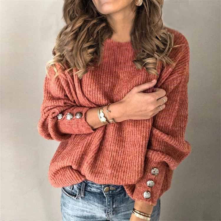 Jacoba | Women's Oversized Sweater Knit Pullover Long Sleeve 9