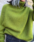Jantine | Women's Turtleneck Sweater Oversized Knit Pullover Mock Neck