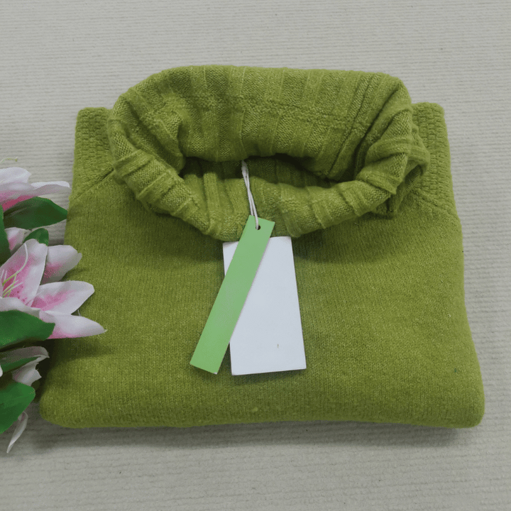 Jantine | Women's Turtleneck Sweater Oversized Knit Pullover Mock Neck 6