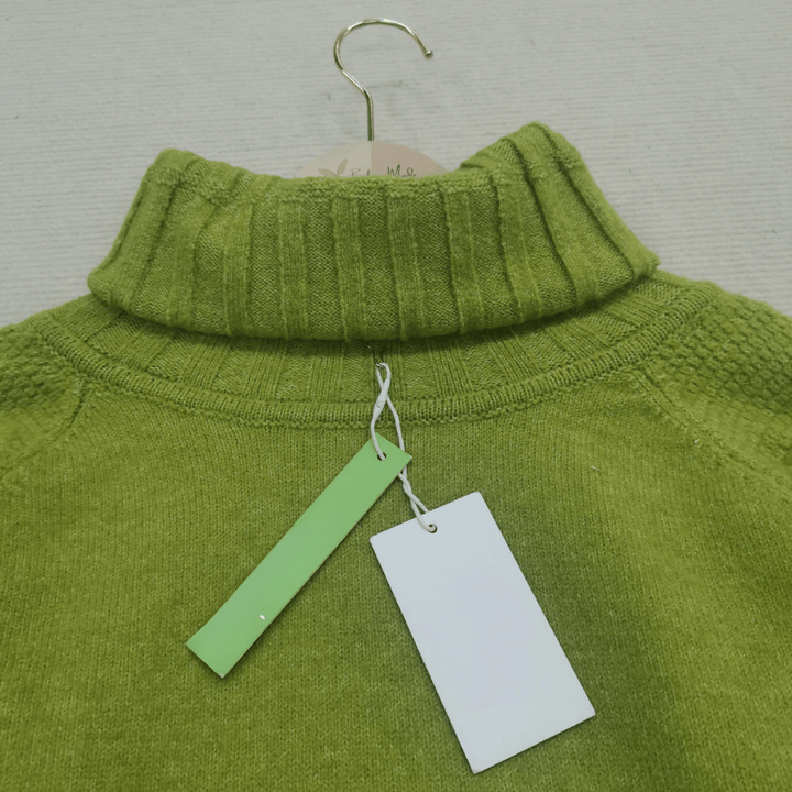 Jantine | Women's Turtleneck Sweater Oversized Knit Pullover Mock Neck 7