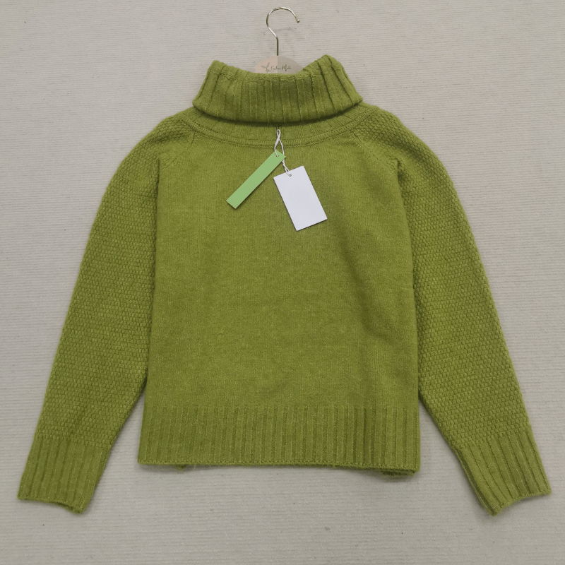 Jantine | Women's Turtleneck Sweater Oversized Knit Pullover Mock Neck 8