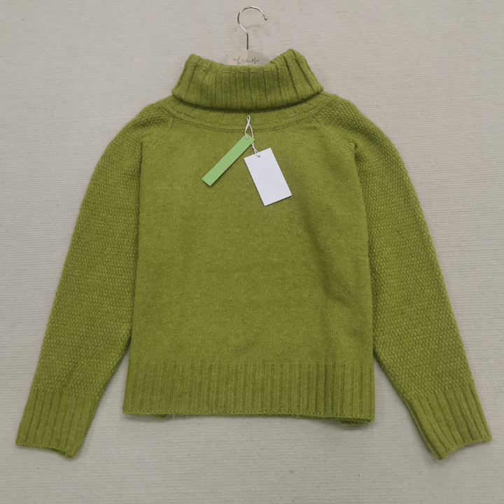 Jantine | Women's Turtleneck Sweater Oversized Knit Pullover Mock Neck 8