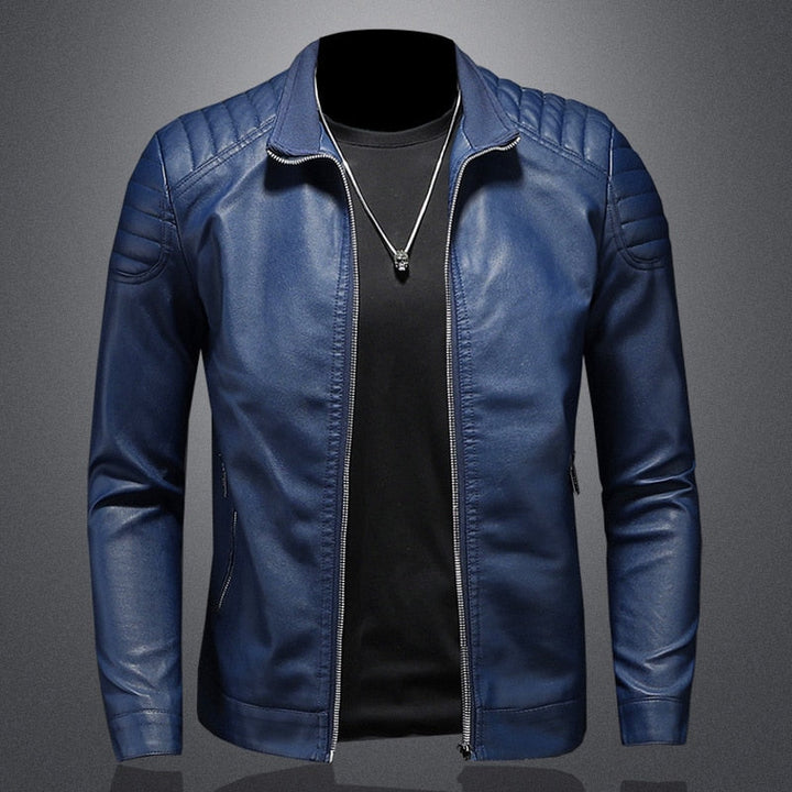 Jasper - Quilted Biker Leather Jacket 1