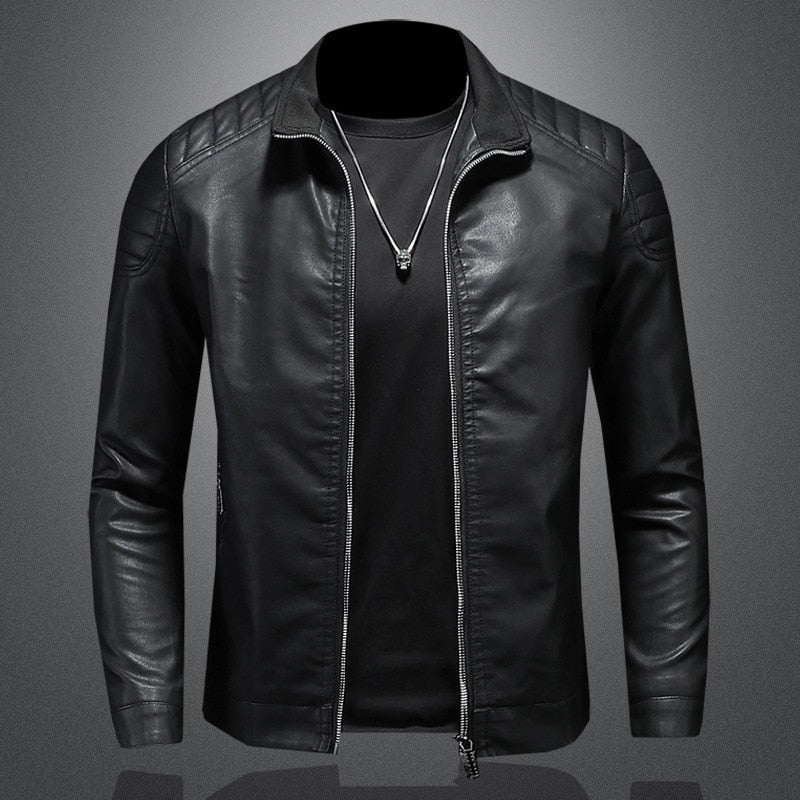 Jasper - Quilted Biker Leather Jacket 2