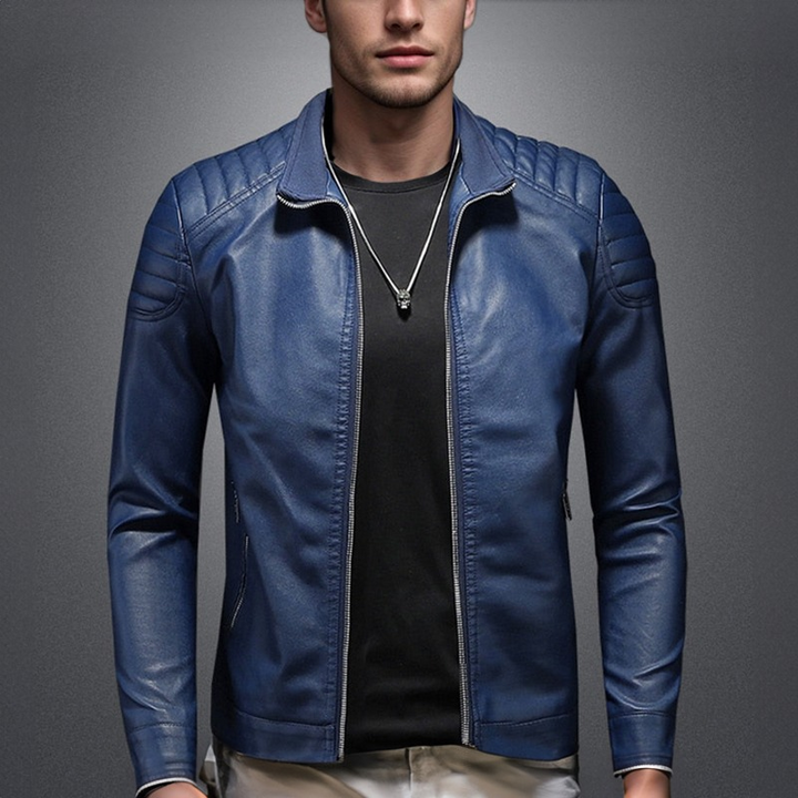 Jasper - Quilted Biker Leather Jacket 3