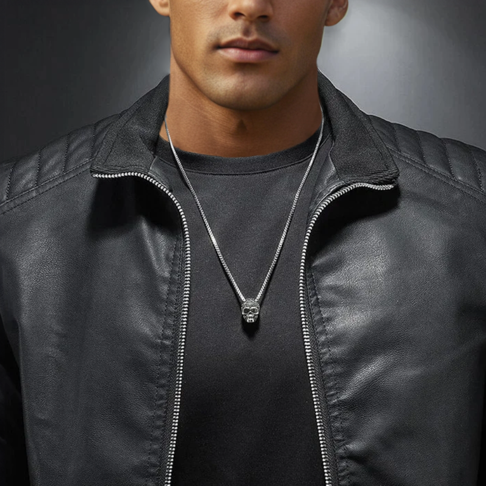 Jasper - Quilted Biker Leather Jacket 4