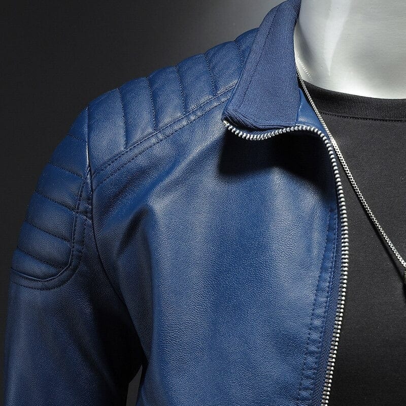 Jasper - Quilted Biker Leather Jacket 6