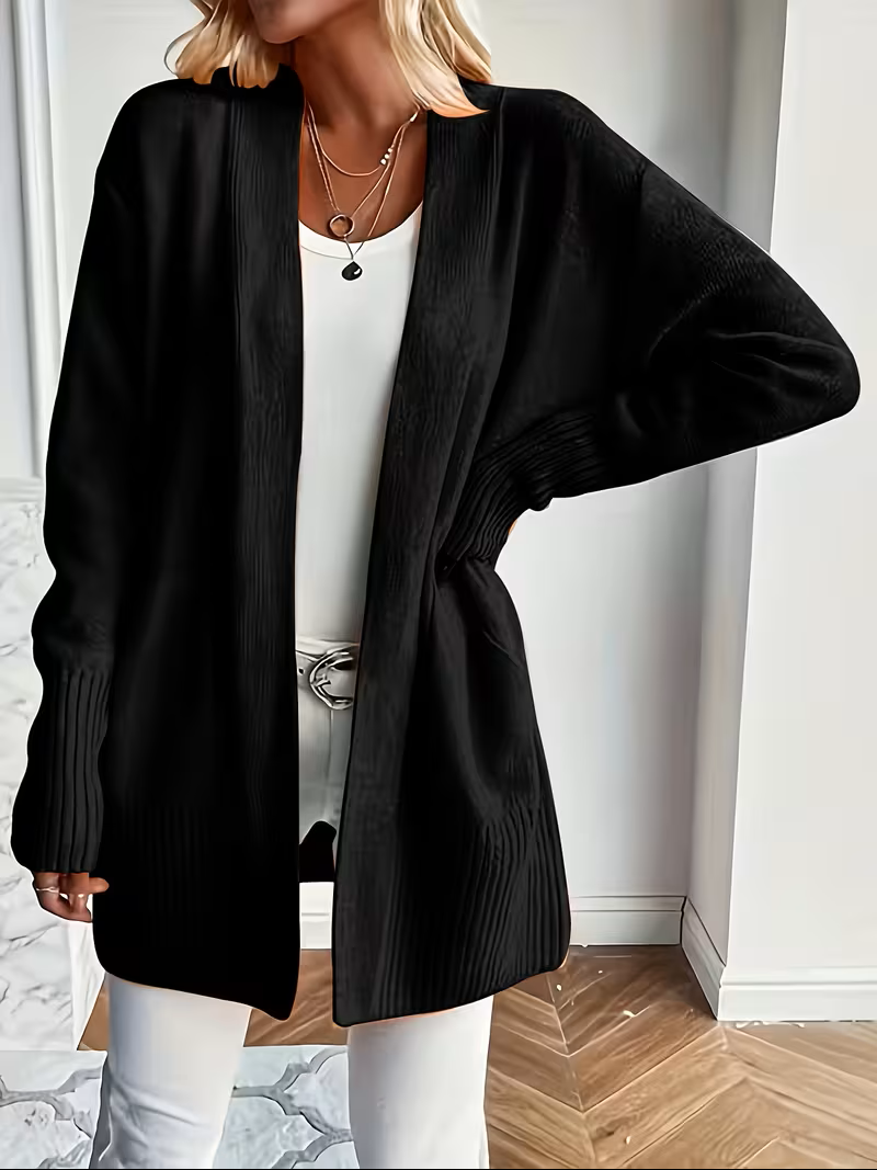 Jeltje | Women's Lightweight Open Front Pocket Cardigan Sweater 1