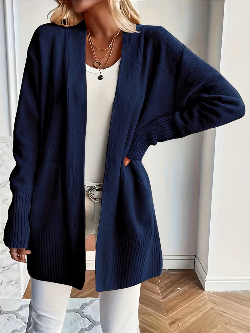 Jeltje | Women's Lightweight Open Front Pocket Cardigan Sweater 8