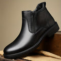Jeroen | Men's Side Zip Leather Dress Ankle Boots