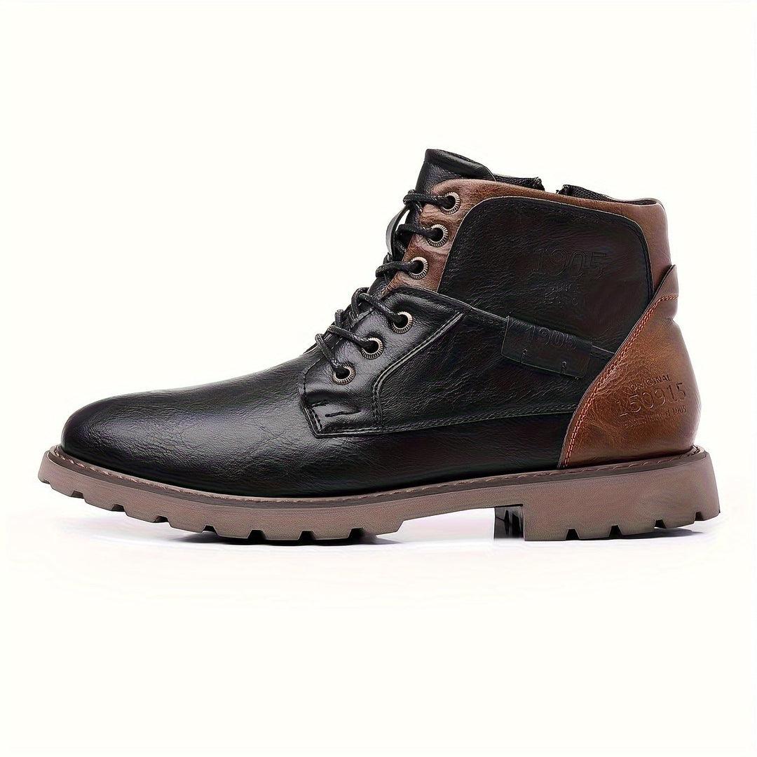 Jesse | Men's Lace Up Side Zip Casual Boots 3
