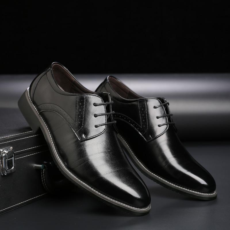 Men's Stitched Toe Derby Dress Shoes – Detail View