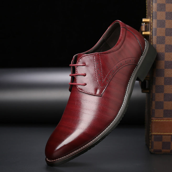 Men's Stitched Toe Derby Dress Shoes – Detail View