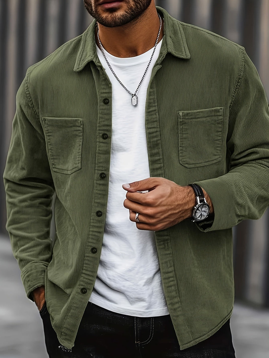 Johan | Men's Shirt Jacket Overshirt Button Up 3