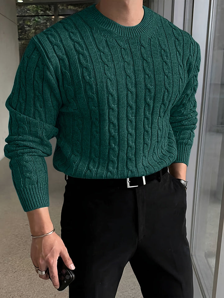 Jonas - Cable Knit Crew Neck Sweater 11