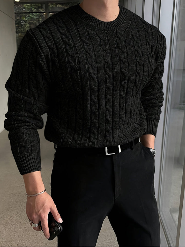 Jonas - Cable Knit Crew Neck Sweater 7