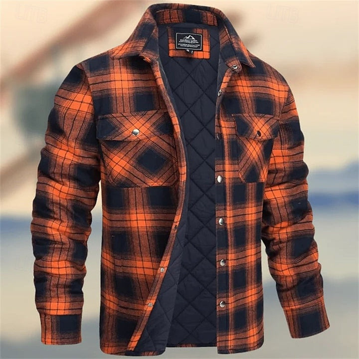 Jonathan | Men's Flannel Shirt Jacket Quilted Shacket Winter 1