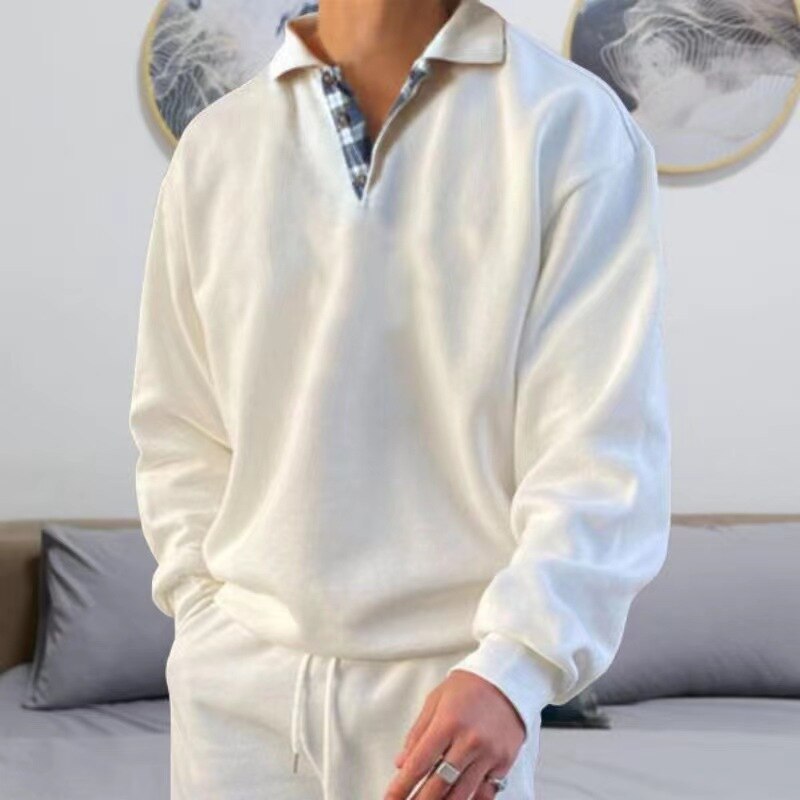 Joost | Men's Long Sleeve Waffle Knit Polo Sweater 2