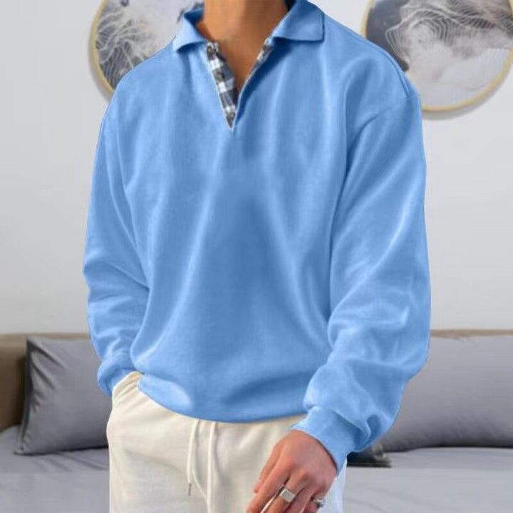 Joost | Men's Long Sleeve Waffle Knit Polo Sweater 3