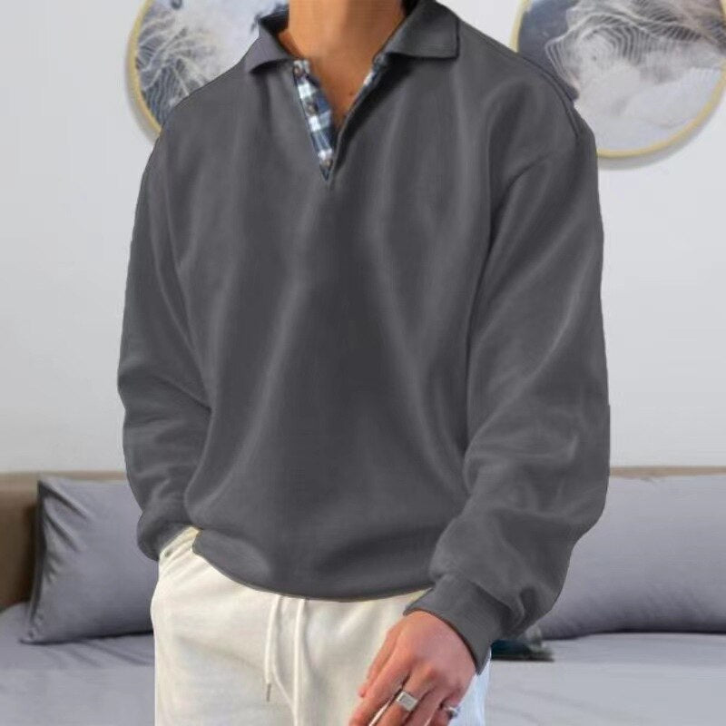 Joost | Men's Long Sleeve Waffle Knit Polo Sweater 6