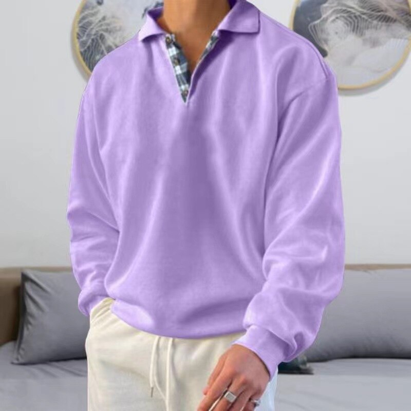 Joost | Men's Long Sleeve Waffle Knit Polo Sweater 8