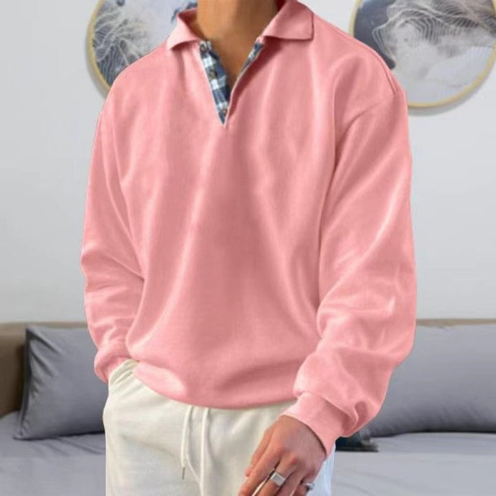 Joost | Men's Long Sleeve Waffle Knit Polo Sweater 9