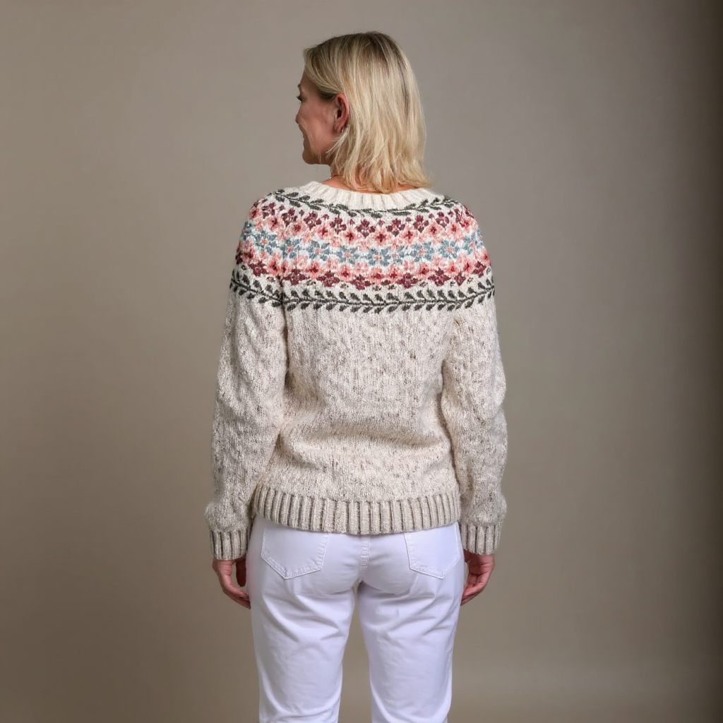 Kaia - Nordic Floral Knit Cardigan 2