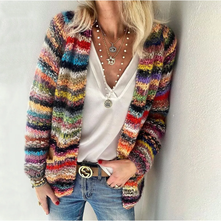 Kamila - Colorful Striped Cardigan 1
