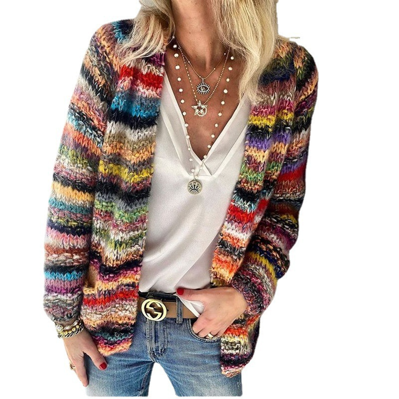 Kamila - Colorful Striped Cardigan 2