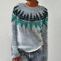 Kari - Nordic Forest Knit Sweater