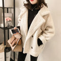 Katrien | Women's Faux Shearling Jacket Oversized Aviator Sherpa