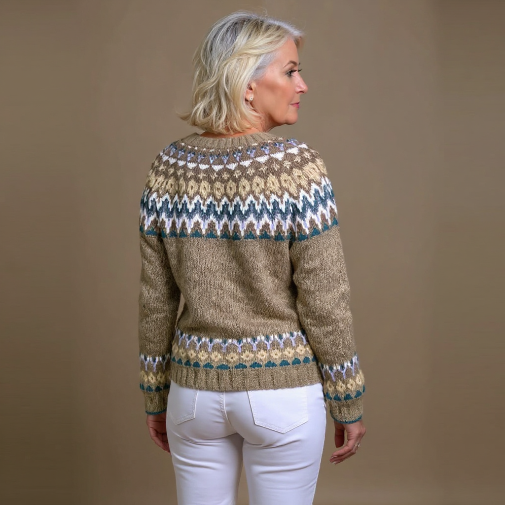 Kirsa - Vintage Nordic Knit Cardigan 2
