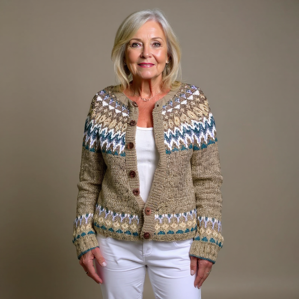 Kirsa - Vintage Nordic Knit Cardigan 3