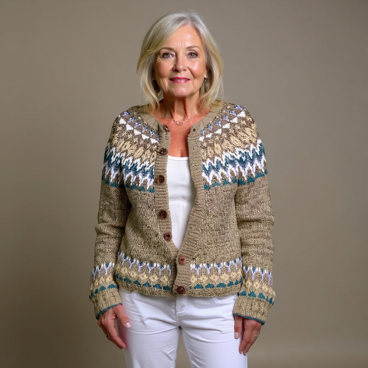 Kirsa - Vintage Nordic Knit Cardigan 3