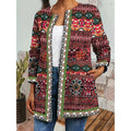 Klaartje | Women's Collarless Floral Tapestry Jacket