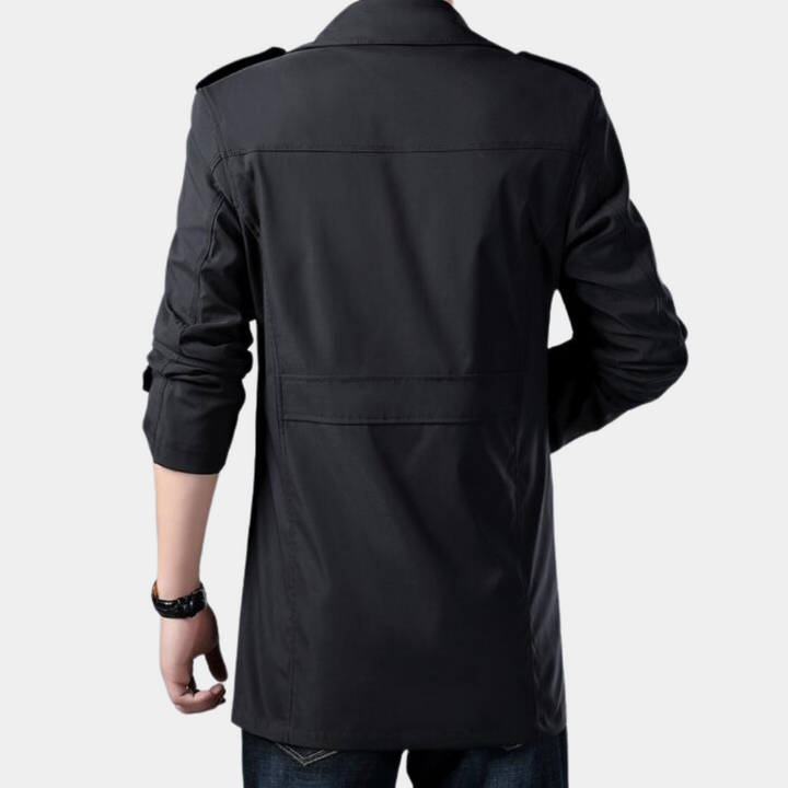 Klaas | Men's Trench Coat Long Winter Coat Warm 5