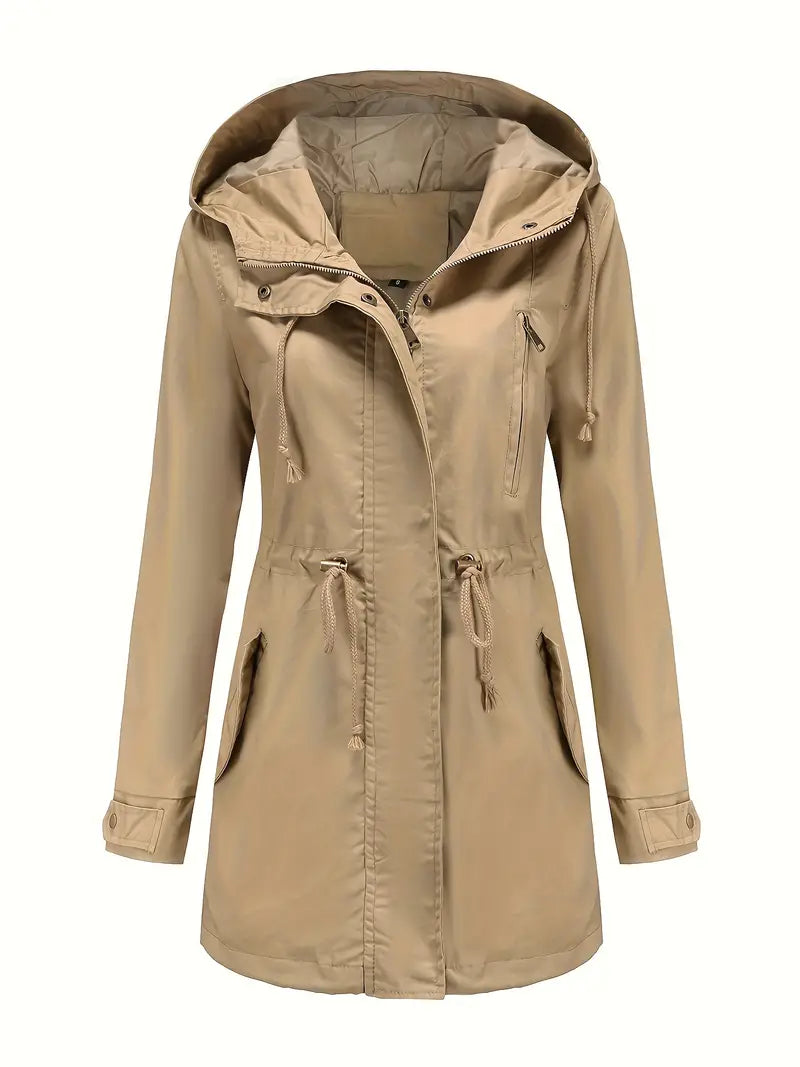 Laura - Waterproof Adjustable Hood Fall Jacket 1