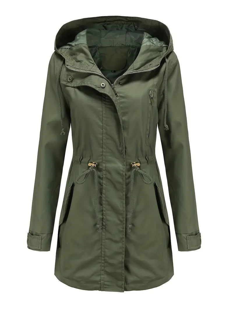 Laura - Waterproof Adjustable Hood Fall Jacket 3