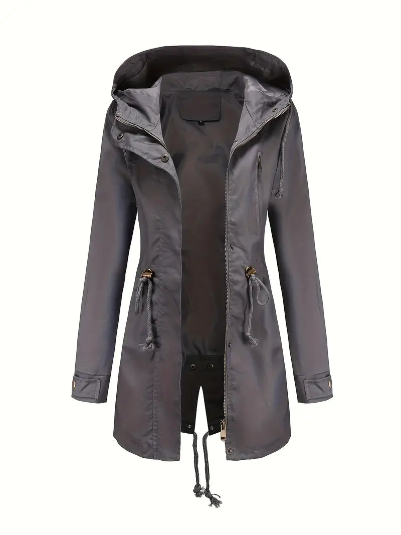 Laura - Waterproof Adjustable Hood Fall Jacket 4