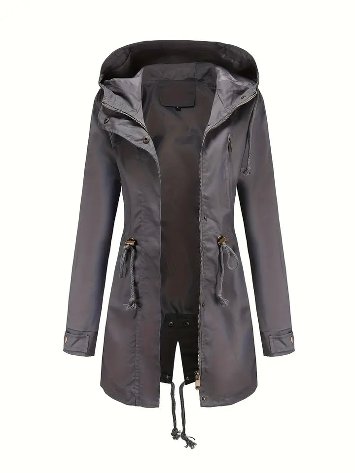 Laura - Waterproof Adjustable Hood Fall Jacket 4