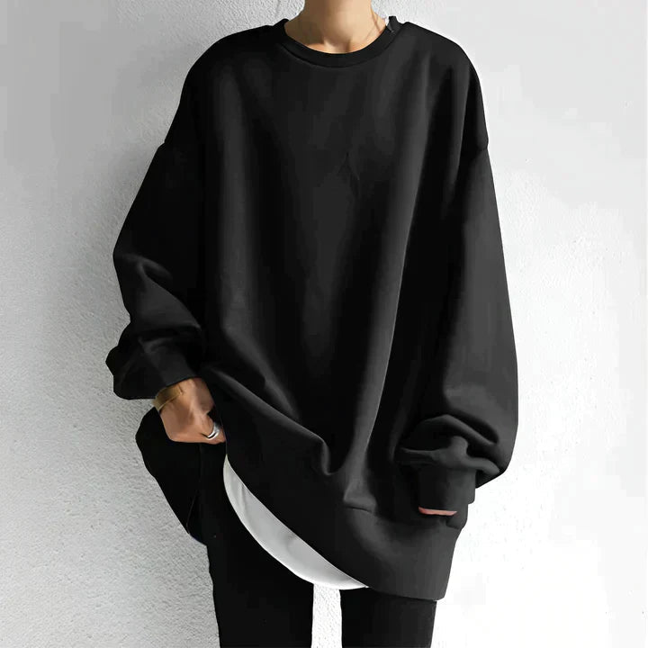 Lenore | Women's Oversized Crewneck Tunic Sweatshirt 1