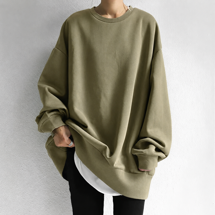 Lenore | Women's Oversized Crewneck Tunic Sweatshirt 2