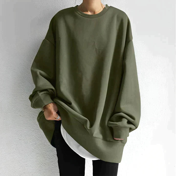 Lenore | Women's Oversized Crewneck Tunic Sweatshirt 3